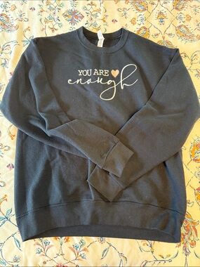 Jerzees Black crew neck sweatshirt